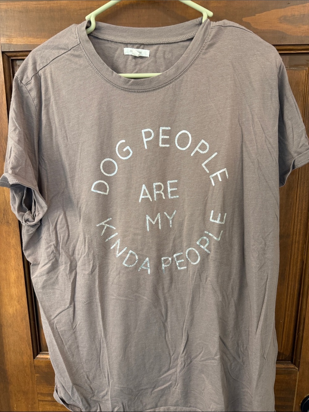 Maurices Taupe Graphic Tee for Dog Lovers